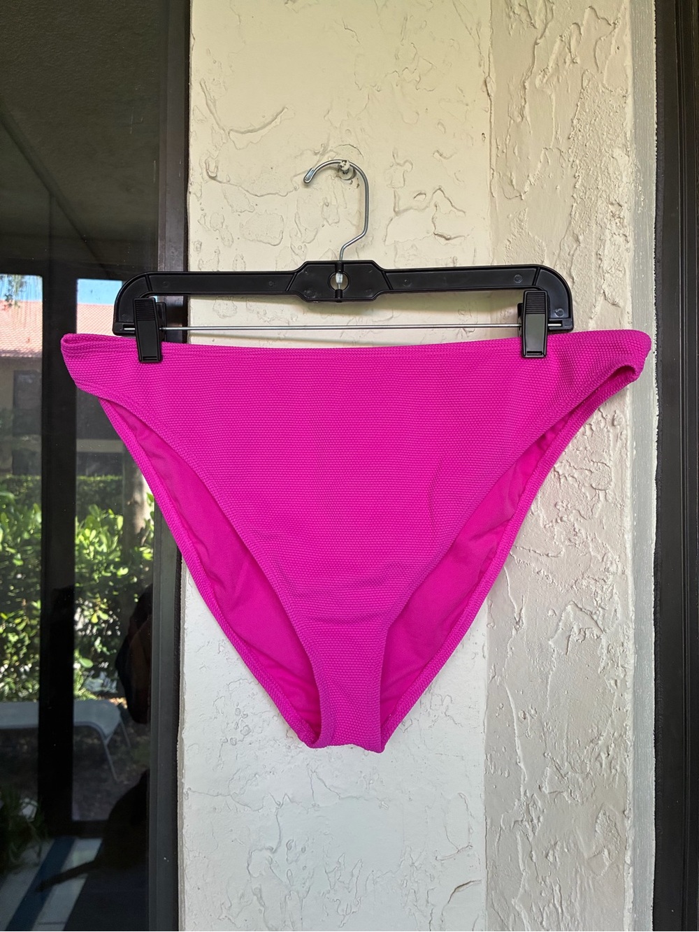 NWT Jessica Simpson Hot Pink Textured Bikini Bottoms - XXL